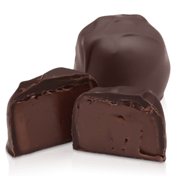 Fudge Creams Dark Chocolate (21/tray, 9.5 oz) by Abdallah Candies